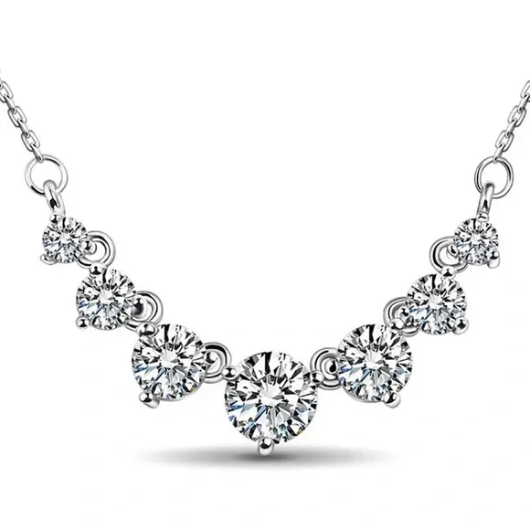 Genuine Moissanite Necklace - Picture 1 of 6